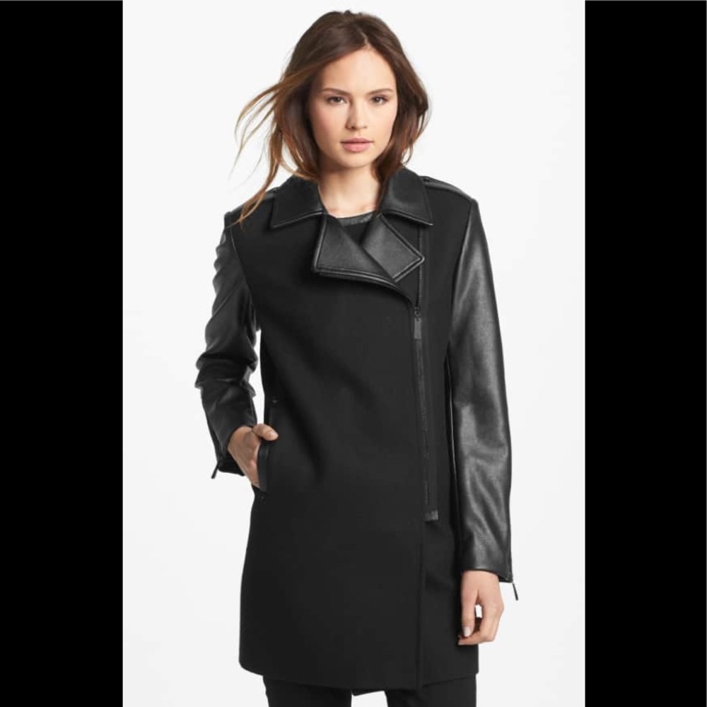 Vince Camino Asymmetrical Moto Coat